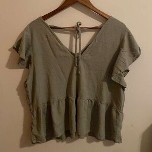 Women's Olive Green Top